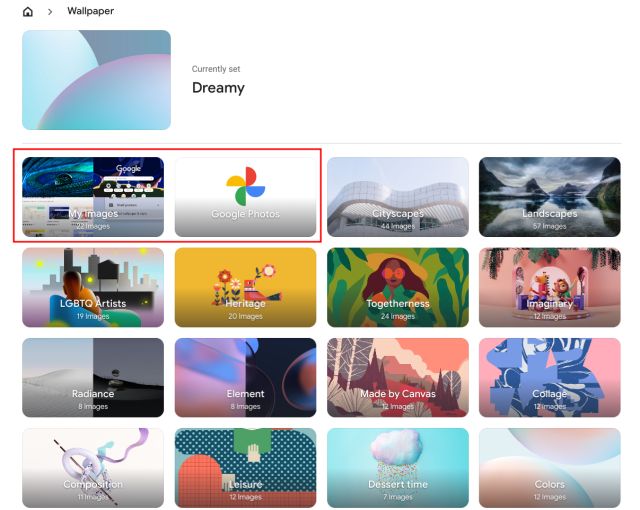 మీ Chromebookలో డెస్క్టాప్ నేపథ్యాన్ని మార్చండి